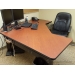 Linak Autumn Maple Power Height Adjust Sit Stand L Suite Desk